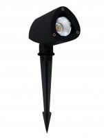 NOVA LUCE venkovn� sv�tidlo s bodcem INSIDE �ern� hlin�k a sklo LED 7W 3000K 220-240V 24st. IP65 9010005