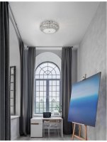 NOVA LUCE stropn� sv�tidlo VALENCE �ir� k�i���l a b�l� sklo G9 6x5W 230V IP20 bez ��rovky 8501651