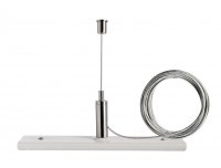 Deko-Light 1-fázový kolejnicový systém, D One závěsný držák 3m lanko, 220-240V bílá RAL 9016 120 mm 720034 Deko-Light 1-fázový kolejnicový systém, D One závěsný držák 3m lanko, 220-240V bílá RAL 9016 120 mm 720034