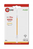 CENTURY LED SLIM R7S 9W 3000K 118x15mm