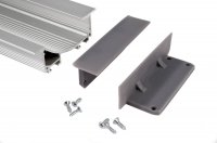 Light Impressions Reprofil koncovka P-EL-02-10 sada 2 ks šedá 75 mm 978251 Light Impressions Reprofil koncovka P-EL-02-10 sada 2 ks šedá 75 mm 978251