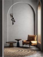 NOVA LUCE závěsné svítidlo ODILLIA kouřové šedé sklo a matná černá G9 6x5W 230V IP20 bez žárovky 9028859 NOVA LUCE závěsné svítidlo ODILLIA kouřové šedé sklo a matná černá G9 6x5W 230V IP20 bez žárovky 9028859