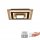 JUST LIGHT LED stropn� sv�tidlo �ern� imitace d�eva s kovem nastaviteln� vyp�na�em 3000K LD 14563-18