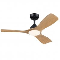 Philips Olas stropn� ventil�tor a sv�tidlo 28W+24W 3000/4300/6500K 106cm �ern� a d�evo