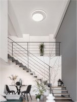 NOVA LUCE stropn� sv�tidlo ODREY stropn� sv�tidlo b�l� ocel, akryl, hlin�k LED 30W eaglerise driver 9081207