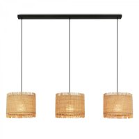 BRILONER Borra z�v�sn� sv�tidlo, st�nidlo ze sl�my, 3xE27 patice, p��rodn� 4854034