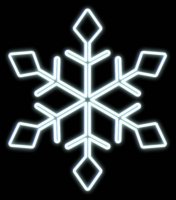 DecoLED LED sv�teln� vlo�ka I, z�v�sn� 3D tisk, b�l�, pr. 77 cm, ledov� b�l�