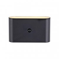 JUST LIGHT LED n�st�nn� sv�tidlo na baterie AKKU-ZIDDY, �ern�, pohybov� �idlo, nab�jec� 3000K