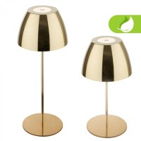 BRILONER Serina LED bezdr�tov� stoln� lampi�ka IP44, stm�vateln�, dotykov� vyp�na�, zlat� 7522017