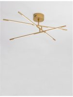 NOVA LUCE stropn� sv�tidlo RACCIO zlat� kov a akryl LED 30W 230V 3000K IP20 stm�vateln� 9180762