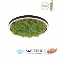 LEUCHTEN DIREKT is JUST LIGHT LED stropn� sv�tidlo 40x40 Island Moos Switchmo 3 krokov� stm�v�n� krokov� stm�vateln� 3000K LD 15391-66