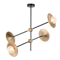 ACA Lighting stropn� sv�tidlo 24XG9 mosaz/�ern� kov + sklo 85X81XH67CM LAYLA HL4324C84BB