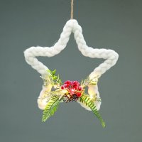 ACA Lighting Vánoční závěsná dekorace hvězda 10 LED teplá bílá na baterie 2x?? 30cm IP20 0,3m kabel X05101128 ACA Lighting Vánoční závěsná dekorace hvězda 10 LED teplá bílá na baterie 2x?? 30cm IP20 0,3m kabel X05101128