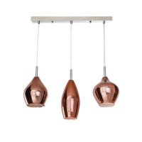 Závěsné svítidlo AZzardo Amber Milano 3 copper AZ3078 G9 3x40W IP20 60cm měděné Závěsné svítidlo AZzardo Amber Milano 3 copper AZ3078 G9 3x40W IP20 60cm měděné