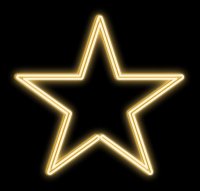 DecoLED LED světelná hvězda, závěsná, pr. 80 cm, teple bílá DecoLED LED světelná hvězda, závěsná, pr. 80 cm, teple bílá