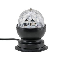 BRILONER RGB LED stoln� lampa, pr. 8,8 cm, 3 W, �ern� BRILO 7347-015