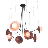 ACA Lighting z�v�sn� sv�tidlo 8XG9 m��/�ern� kov + sklo 81X81XH122CM HYDRA HL4308P81BC