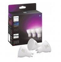 Hue Bluetooth LED White and Color Ambiance set 3ks ��rovek Philips 8719514342767 GU10 4,3W 350lm 2000-6500K RGB stm�vateln�