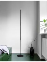 NOVA LUCE stojac� lampa HANDY �ern� hlin�k a akryl rota�n� - vyp�na� na t�le LED Samsung 25W 230V 3000K IP20 9183251