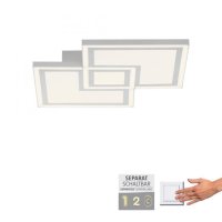 LEUCHTEN DIREKT is JUST LIGHT LED stropn� sv�tidlo b�l� ovl�d�n� vyp�na�em tepl� b�l� sv�tlo pam�ov� funkce 3000K LD 14880-16