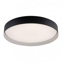 JUST LIGHT Kolekce Sch�ner Wohnen LED stropn� sv�tidlo TAVOLI, �ern�, kruhov� 49cm, stm�vateln�, d�lkov� ovlada� 2700-6500K