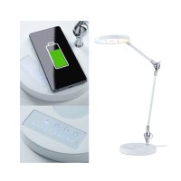 PAULMANN LED stolní lampa na psací stůl Numis Qi CCT 11W bílá PAULMANN LED stolní lampa na psací stůl Numis Qi CCT 11W bílá