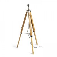 RENDL ALVIS stojanov� podstavec bambus/chrom 230V E27 28W R13340