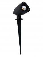 NOVA LUCE venkovn� sv�tidlo s bodcem INSIDE �ern� hlin�k a sklo LED 3W 3000K 220-240V 24st. IP65 9010003