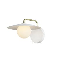 ACA Lighting nástěnné svítidlo 1xG9 bílá základna a zlatá noha s akrylovým stínítkem HM235W1 ACA Lighting nástěnné svítidlo 1xG9 bílá základna a zlatá noha s akrylovým stínítkem HM235W1