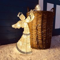 Sv�teln� and�l 50cm, teple b�l� na baterie