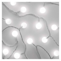 EMOS LED světelný cherry řetěz – kuličky 2,5 cm, 4 m, venkovní i vnitřní, studená bílá, časovač D5AC01 EMOS LED světelný cherry řetěz – kuličky 2,5 cm, 4 m, venkovní i vnitřní, studená bílá, časovač D5AC01