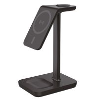 Solight stolní nabíječka 3v1, Qi2, MagSafe kompatibilní SSWC02 Solight stolní nabíječka 3v1, Qi2, MagSafe kompatibilní SSWC02