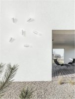 NOVA LUCE venkovn� n�st�nn� sv�tidlo ARABELLA b�l� hlin�k a �ir� sklo LED 6W 3000K 135mA 100-240V 50st. IP54 9026119