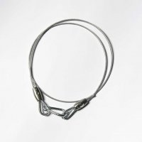 Nosné ocelové lanko 14 m pro venkovní soupravy s oky na obou koncích a karabinou Nosné ocelové lanko 14 m pro venkovní soupravy s oky na obou koncích a karabinou