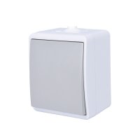 Solight vyp�na� do vlhka IP54, �. 1 jednop�lov�, �ed� 5B303