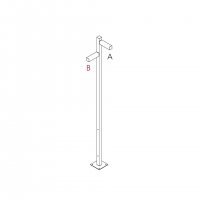 Artemide Walking - stojna 2500 - 2x90d hlavy - A 90h + B 60h T4507E30 Artemide Walking - stojna 2500 - 2x90d hlavy - A 90h + B 60h T4507E30