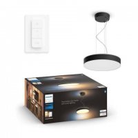 Hue Bluetooth LED White Ambiance Z�v�sn� sv�tidlo Philips Enrave 41162/30/P6 33,5W 4300lm 2200-6500K IP20 �ern�, stm�vateln� s d�lkov�m ovlada�em
