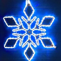 DecoLED LED sv�teln� motiv - vlo�ka, ledov� b�l�, pr. 65 cm