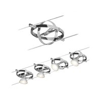 Paulmann Seilsystem Cardan Chrom 4 Spots bez zdroje sv�tla, max. 10W GU5,3 941.44 P 94144