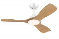 Philips Olas stropn� ventil�tor a sv�tidlo 30W+24W 3000/4300/6500K 106cm b�l� a d�evo