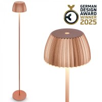 BRILONER nab�jec� stojanov� lampa Riffle - 124 cm, 4,2W, 400lm, bezdr�tov�, LED, stm�vateln�, dotykov� vyp�na�, m�� 1238013