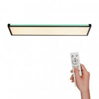 LEUCHTEN DIREKT is JUST LIGHT LED stropn� sv�tidlo, �ern�, stm�vateln�, d�lkov� ovlada�, pam� 2700-5000K