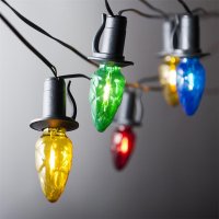 Prodloužení pro venkovní soupravu LED Filament Šiška barevná, černá kabeláž bez napájení Prodloužení pro venkovní soupravu LED Filament Šiška barevná, černá kabeláž bez napájení