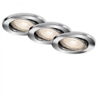 BRILONER 3ks LED vestavn� sv�tidlo, pr. 8,6 cm, 5 W, chrom BRI 7147-038