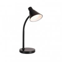 JUST LIGHT LED stoln� lampa �ern� s vyp�na�em flexibiln� na psac� st�l 3000K LD 11248-18