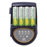 Nab�je�ka bateri� GP PB50 + 4AA ReCyko
