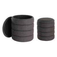 LIVING Taburetka 2 velikosti �ern� AMPAHAKA 424124