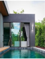 NOVA LUCE venkovn� n�st�nn� sv�tidlo NERO hlin�k b�l� sklen�n� difuzor GU10 2x7W 220-240V IP54 bez ��rovky sv�tlo nahoru a dol� 910042