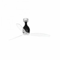 FARO MINI ETERFAN M, �ern�/transparentn�, stropn� ventil�tor s DC motorem