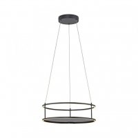 PAUL NEUHAUS LED z�v�sn� sv�tidlo CONTURA �ern�, kruhov�, dotykov� se stm�va�em, s polic�, nastaviteln� v��ka 3000K